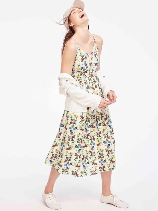 Old Navy Dresses & Skirts - Old navy Floral Midi Dress Cottagecore Sundress Sleeveless Summer Casual M